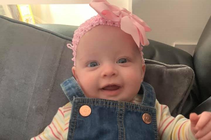 Kel-c Patmore said: "Melodie is 14 weeks she was born on Remembrance Day, and is perfect in every way."
