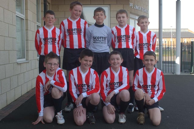 These young footballers from Ryhope Juniors look resplendent in their new strips in 2003. Recognise any of them?