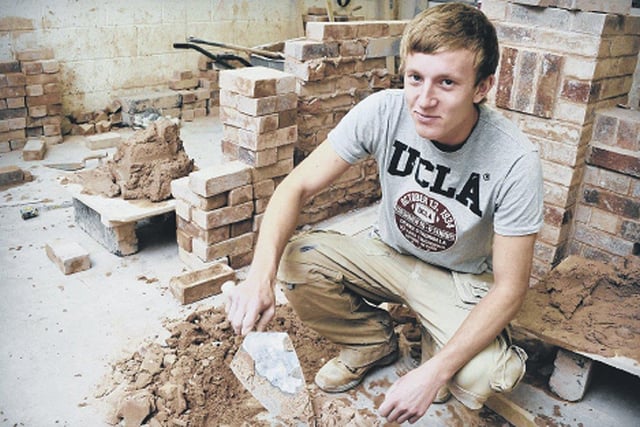 Jack Kirton, 18, of Balby, won a heat of the Yorkshire section of the Guild of Bricklayers brickwork competition for 2012.