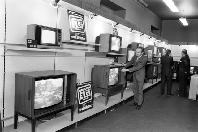 Long before the internet and Netflix, we only had three channels - and we rented our tellies!
In 1972 you could opt for a black and white set, or splash out £1.53 per week for a colour TV from Grants department store in Edinburgh.