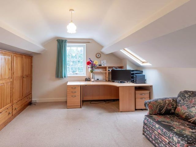 One of the good-sized rooms in the annexe. This could be used as an office if you're working from home.