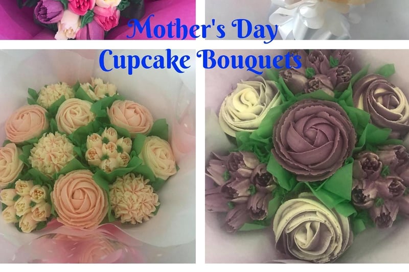 Sarah Wennell is offering cupcake bouquets this year, which come in a range of sizes, colours and flavours and can be collected from Hampton, Peterborough, or delivered. Choices include vanilla, lemon or chocolate.