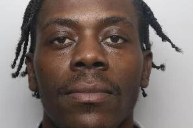 Francis Sukwa, formerly of Spotswood Road, was first spotted by officers for using his phone behind the wheel of a car. When they stopped him, they found nearly 80 wraps of Class A drugs in his pockets.