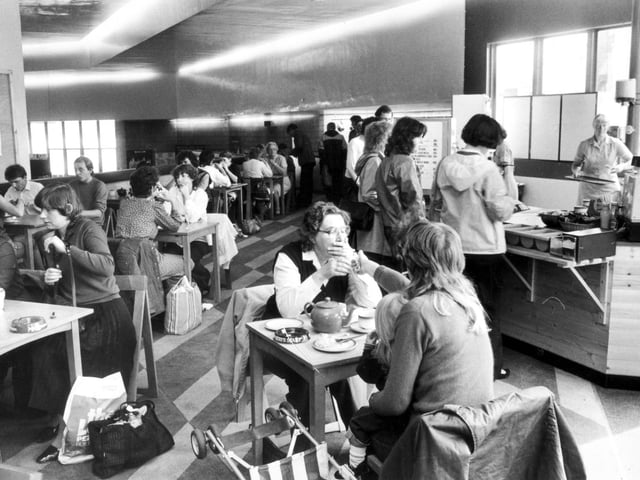 A look inside the Crucible Theatre Coffee Shop in September 1983