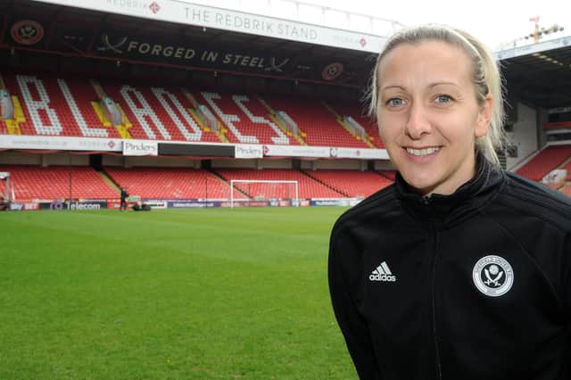 Carla Ward, the manager of Sheffield United Women.