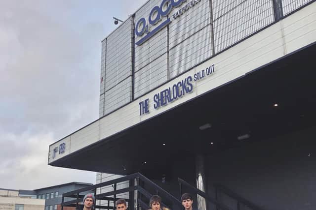 The Sherlocks outside O2 Academy Sheffield. Photo:  Luke Thompson