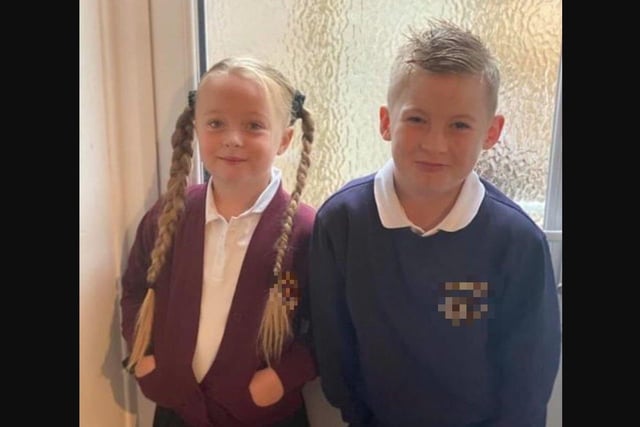 Millie-Rose, aged seven and Stanley, aged nine, from Southsea, are returning to school.