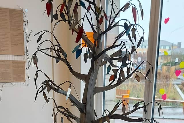 The Tree of Opportunity created by Sheffield artist Jason Heppenstall.