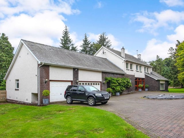 Substantial house set within generous, established gardens and room for development, on one of Scotland’s premier residential streets, opposite the main entrance to Gleneagles Hotel. Offers over £1,550,000.