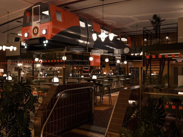 Everything from the tiles to seating and screens are nods to the iconic Subway design and colours.