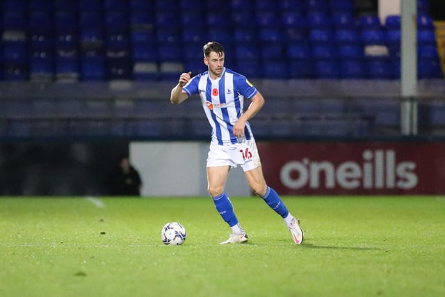 Byrne has featured in all but one of Pools' League Two games (Credit: Michael Driver | MI News)