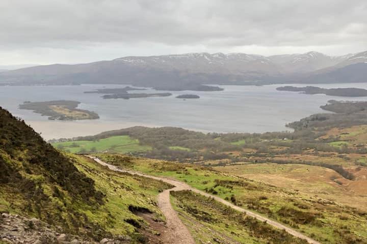 Alex Chapman climbed Conic Hill in February 2020.