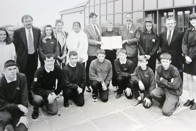 These teenagers received awards for their great achievements in 1995. They were top notch in skills such as IT, computers and business studies - but are you in the picture?