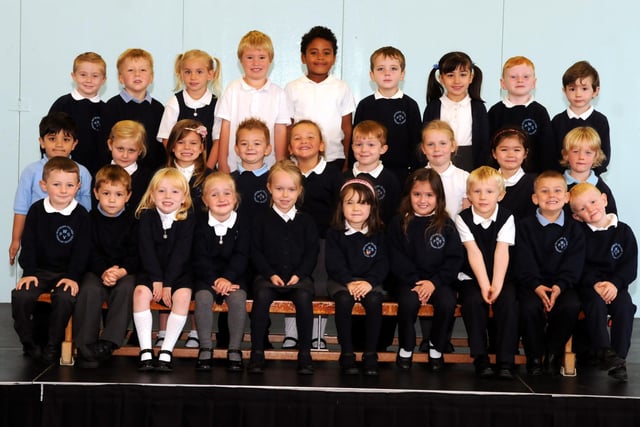 Say hello to Miss Dawson's Whitburn Village Primary School reception class of 2013.