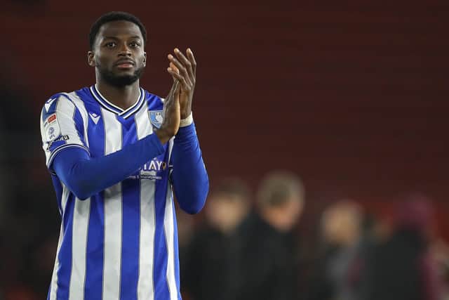 Southampton, England, 9th November 2022. Dominic Iorfa of Sheffield Wednesday applauds the crowd after the Carabao Cup match at St Mary's Stadium, Southampton. Picture credit should read: Paul Terry / Sportimage