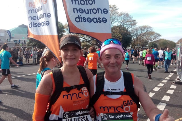 Vanessa Maple, 43, and Gary Skerrat, 55, were running for the Motor Neurone Disease Association.