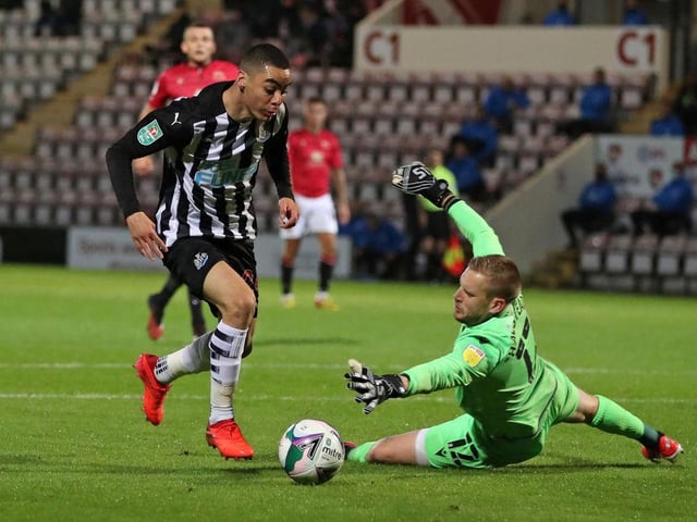 Showed good composure for his goal, never stopped running and working for the team.