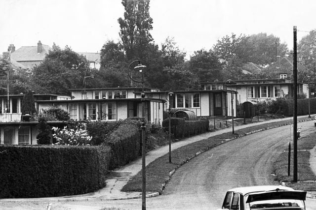 The old prefabricated houses on Green Oaks Avenue, Totley