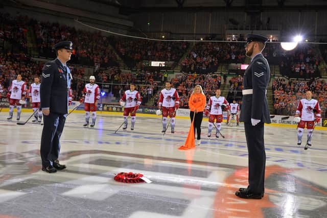 Remembrance Day at the arena
