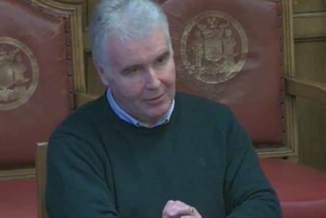 Dr Zak McMurray of South Yorkshire NHS integrated care board speaking at a Sheffield City Council health scrutiny sub-committee. Picture: Sheffield Council webcast