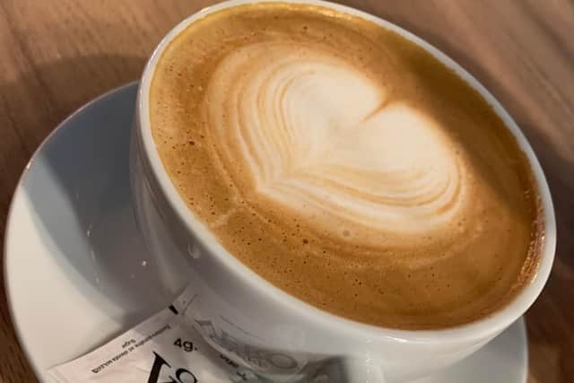 A cup of modern Italian Coffee from Caffè Tucci