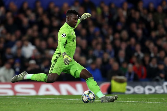 Ajax fans hung a banner outside the club's training ground on Monday, imploring Cameroon goalkeeper Andre Onana to stay amid interest from Barcelona, Chelsea and Tottenham. (Mail)