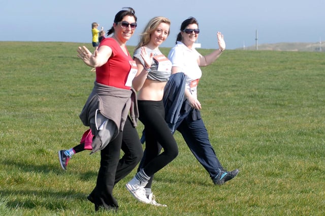 Were you pictured on a Sports Relief walk in South Shields in 2012?
