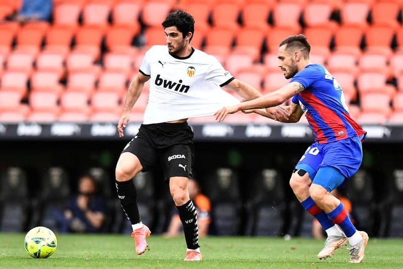 Wolverhampton Wanderers are considering a transfer bid for Valencia forward Goncalo Guedes. (Goal) 

(Photo by Aitor Alcalde/Getty Images)