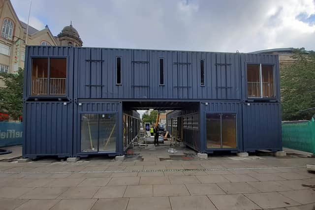The Container Park is set to open around the end of September and stay past Christmas