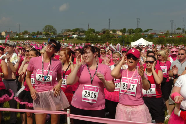 Ready to run the Race for Life 2010 at Herrington Country Park. Remember this?