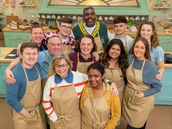 Undated Love Productions/Channel 4 handout photo of the contestants, (left to right) Josh, Dan, Keith, Rowan, Nicky, Amos, Abbi, Saku, Dana, Matty, Cristy and Tasha, for 14th series of The Great British Bake Off.
Photo credit should read: Mark Bourdillon/Love Productions/Channel 4/PA Wire