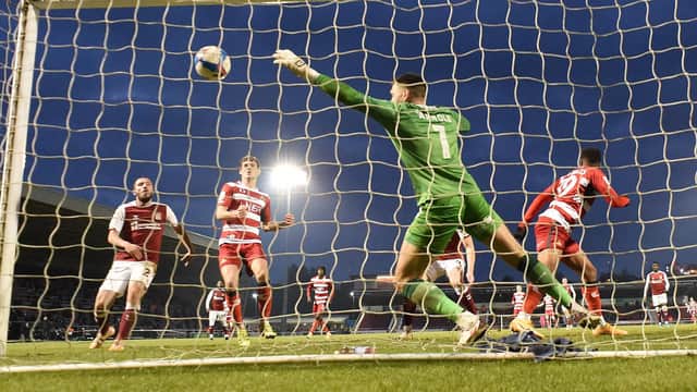Joe Wright watches Rovers' second hit the back of the net. Picture: Andrew Roe/AHPIX