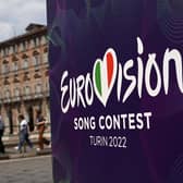 The Eurovision Song Contest will take place on May 10, 12 and 14, 2022 in Turin. (Photo by MARCO BERTORELLO / AFP) (Photo by MARCO BERTORELLO/AFP via Getty Images)