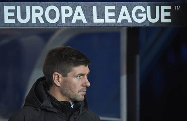 Rangers Manager Steven Gerrard . (Photo by NEIL HANNA/AFP via Getty Images)