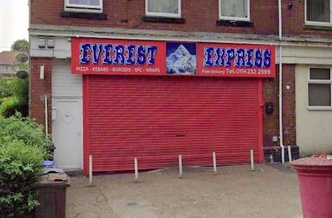 Rated 5: Everest Express at 46 Southey Avenue, Sheffield; rated on November 16