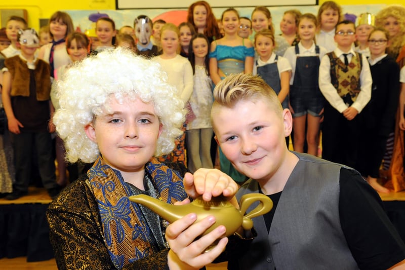 Simonside Primary School's Christmas production of Aladdin in 2014. Was there someone you know in the cast?