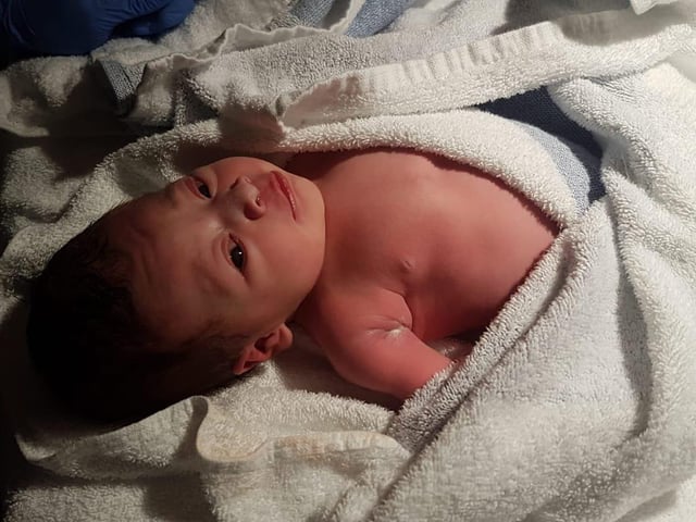 Amelie Rose Quinton was born on April 14.