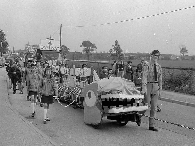 A parade float from the carnival in 1972