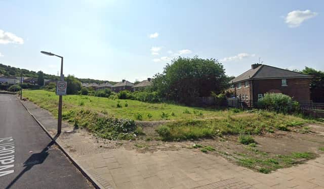 The Warden Street/Castle Avenue site was home to derelict housing before the site was cleared.