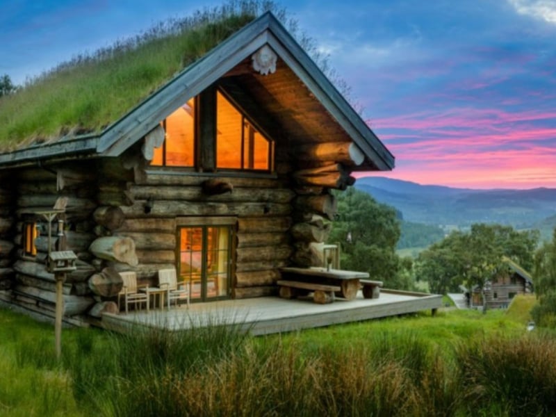 Enjoy spectacular Highland sunsets from your own secluded cabin haven.