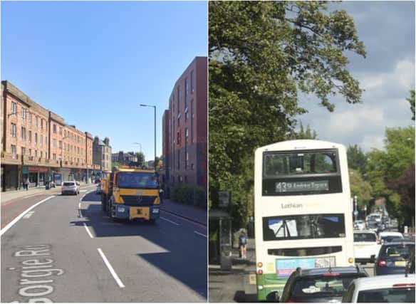 Data shows some of the Edinburgh roads with the biggest reduction in NO2 emissions compared to predicted levels without Covid-19.