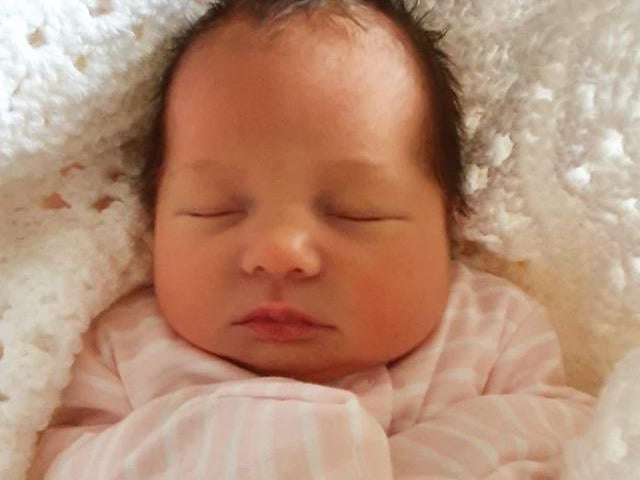 Evelyn Moon. Born 26.03.20 at 12 59
