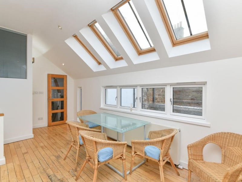 Kitchen dining area.