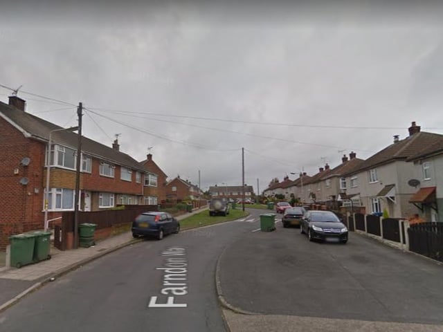 There were 10 cases of anti-social behaviour reported near Farndon Way in July 2020.