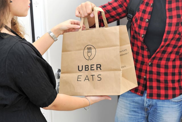 Food delivery service Uber Eats was frequently used by Edinburgh locals during lockdown, ranking in eighth place.