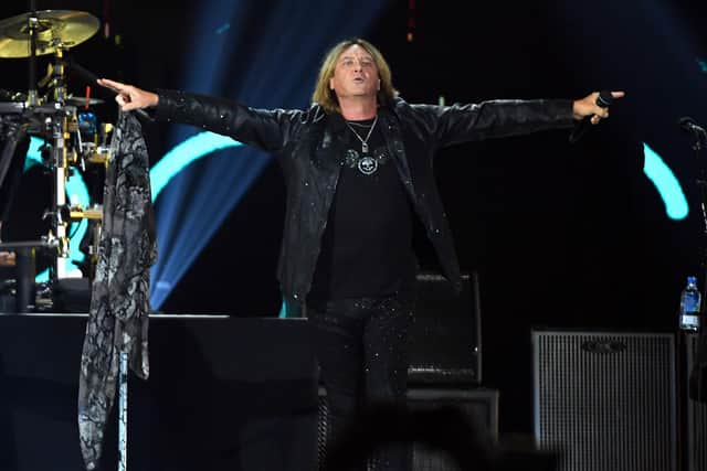 LAS VEGAS, NEVADA - SEPTEMBER 21: Joe Elliott of of Def Leppard performs onstage during the 2019 iHeartRadio Music Festival at T-Mobile Arena on September 21, 2019 in Las Vegas, Nevada. (Photo by Ethan Miller/Getty Images)