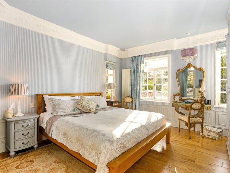 Stunning master bedroom on the first floor with fitted wardrobes and an ensuite bathroom.