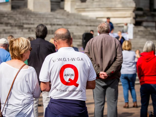 Protesters take part in the Portsmouth for Freedom event at Portsmouth Guildhall on Saturday. Picture: Habibur Rahman