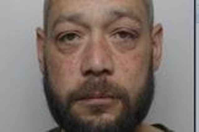 Gavin Perry, aged 38. Perry has been jailed for eight months and ordered to pay £150 in compensation.