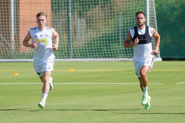 Ben Osborn and George Baldock putting in the hard yards in Spain - Sheffield United